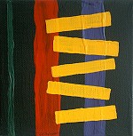 2003, Geometric chaos #1, acrylic on canvas, 5x5, $50 